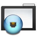 Folder, network, Dark DarkSlateGray icon
