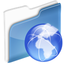 network, dossier CornflowerBlue icon
