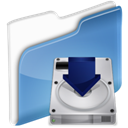 dossier, download, fall, Down, Decrease, Descend, descending CornflowerBlue icon