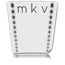 Mkv, File, document, paper Lavender icon