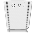 Avi, File, document, paper, video Lavender icon