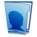 Folder, profile, Account, user, Human, people Black icon