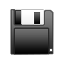 disquette Black icon