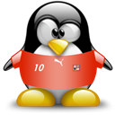 Penguin, republic, Animal, Czech Black icon