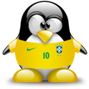 Penguin, Animal, brazil Black icon