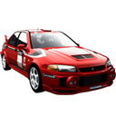 racing car, transport, vehicle, lancer, mitsubishi, Automobile, transportation, Car, sports car Black icon