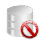 remove, delete, Del, db, Database Black icon