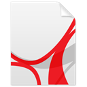 document, adobe, File, reader, paper WhiteSmoke icon