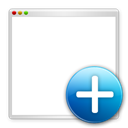 new, window Black icon