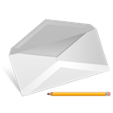 writing, write, mail, Email, Letter, Message, envelop, Edit Black icon