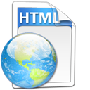 html, office Black icon