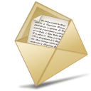 Message, oficina, Email, Letter, envelop, mail, abierto Black icon