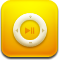 Cell phone, Iphone, smartphone, ipod, mobile phone, shuffle Gold icon