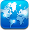 world, earth, globe, Map DeepSkyBlue icon