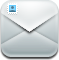 Email, envelop, mail, Letter, Message Silver icon