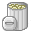 recycle bin, open, Trash Gray icon