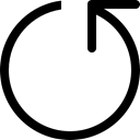 Circle, Arrows, counterclockwise, Circular Arrows, Arrow, Big Mug Line, Rotating, Circular, Circular Arrow Black icon