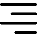 Text, Text Alignment, Align, Alignments, Alignment, symbol, interface, Right Alignment, Right Align Black icon