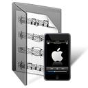 Folder, my music, music Black icon