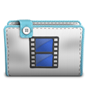 movie, video, film Black icon