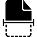 document, symbols, Scanner, interface, scanning, Haw Docs Fill, symbol, scan, documents Black icon