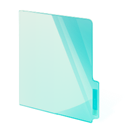teal, Closed, Folder PowderBlue icon