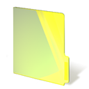 Folder, Closed, yellow Black icon