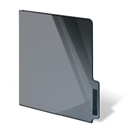 Folder, Closed, Black Black icon