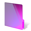 Folder, Closed, pink Black icon
