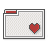 Folder, valentine, love, Heart, Favorite WhiteSmoke icon