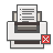 exclamation, Alert, printer, Print, warning, wrong, Error DimGray icon