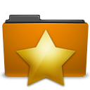 Orange, bookmark, Folder DarkGoldenrod icon