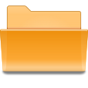 Folder, Kde, drag, Accept Goldenrod icon
