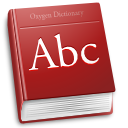 Accessory, dictionary Brown icon