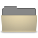 manilla, open, Folder DarkKhaki icon