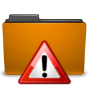Folder, important, Orange DarkGoldenrod icon