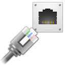 wired, Lan, network Gainsboro icon