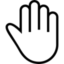 symbol, stroke, Outlined, High Five, Gestures, Getsure, Haw Gestures Stroke, Hand, Salutation Black icon