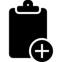 plus, symbol, Haw Docs Fill, Clipboards, Add, sign, Clipboard, tool, interface, Black Black icon