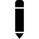 vertical, Pen, writing, write, tool, interface, Black, Haw Docs Fill, position, pens Black icon