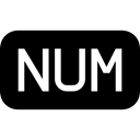 Black, File, numbers, files, num, symbol, interface, rounded, Haw Filetypes Fill, Rectangular Black icon