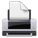 Print, printer, Emblem Black icon