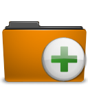 Folder, Orange, plus, Archive, Add DarkGoldenrod icon