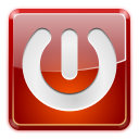 Power off, shutdown, Gnome, turn off DarkRed icon