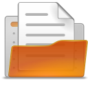 File, user, Account, people, Human, open, paper, document, profile Chocolate icon