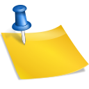 Note, sticky Gold icon