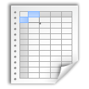 Application, Gnumeric WhiteSmoke icon