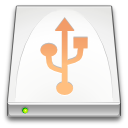 media, Usb, Removable, drive Snow icon