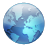 world, planet, earth, globe SteelBlue icon