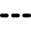 Aligned, lines, interface, horizontally, Interface And Web, horizontal, three, triple Black icon